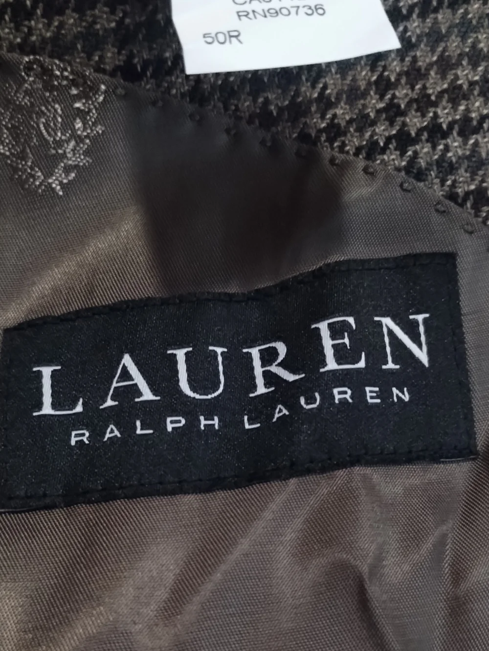 Ralph Lauren Houndstooth Blazer Men's 50R Classic Two-button Heritage Old Money